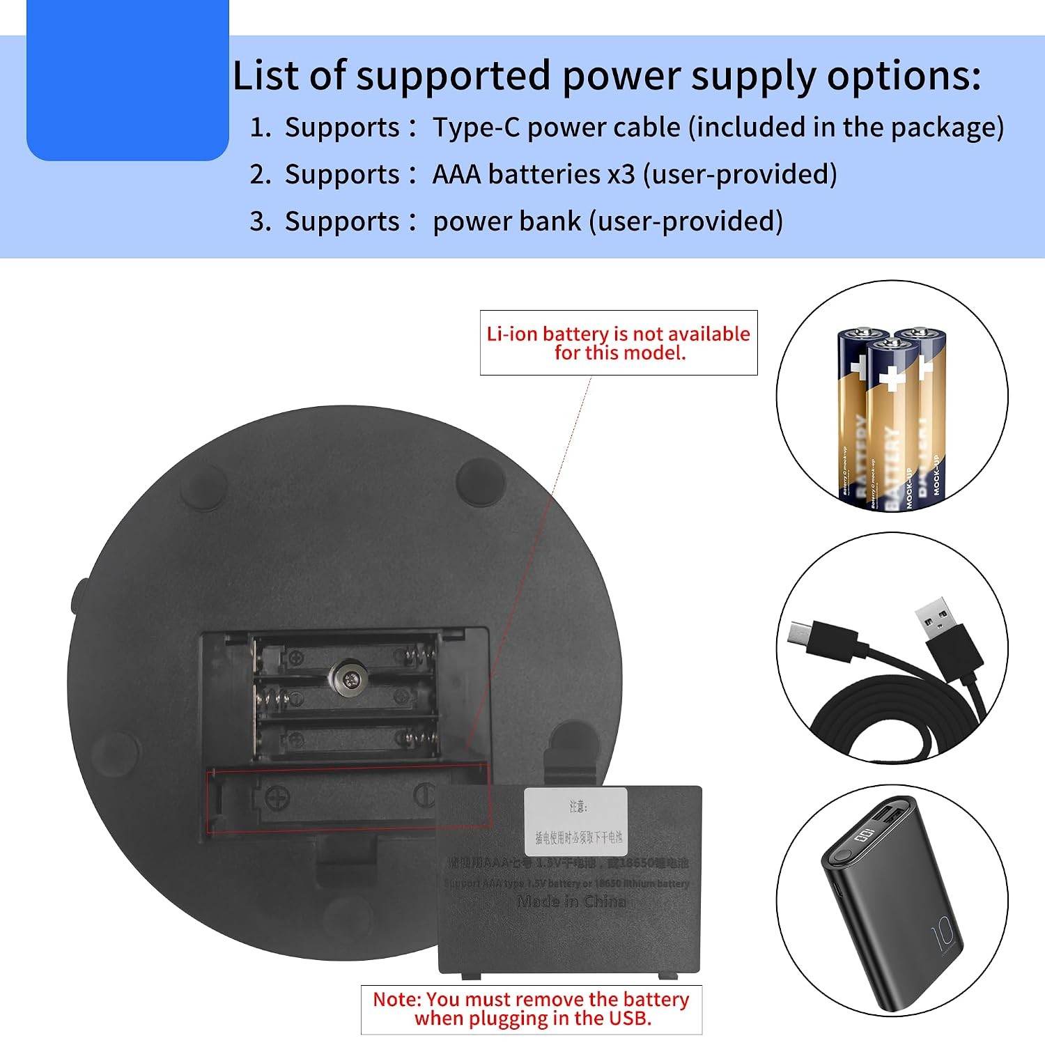 Rotating Display Stand Adjustable Spinning Platform 4.53″ Black Rotating