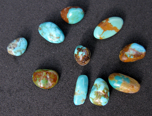 Kingman Specimen AZ Turquoise Natural Nugget LOT Rock Lapidary Crystal Healing