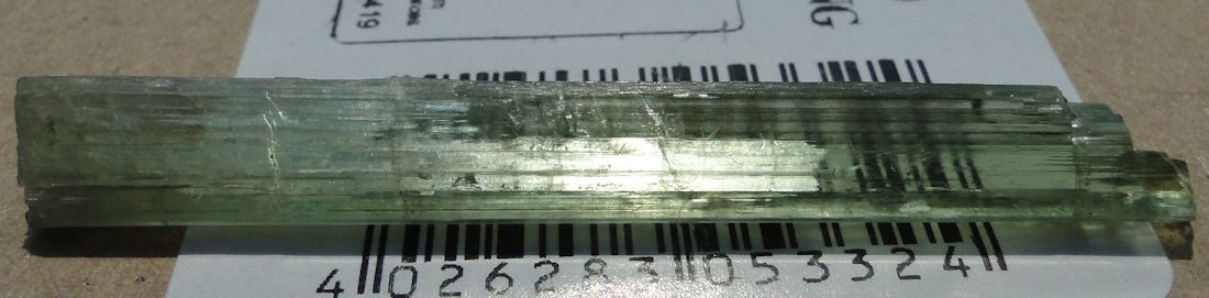 2-3/8″ Unique Green Color – Gem TOURMALINE – DRAVITE – Mwajanga, Tanzania !