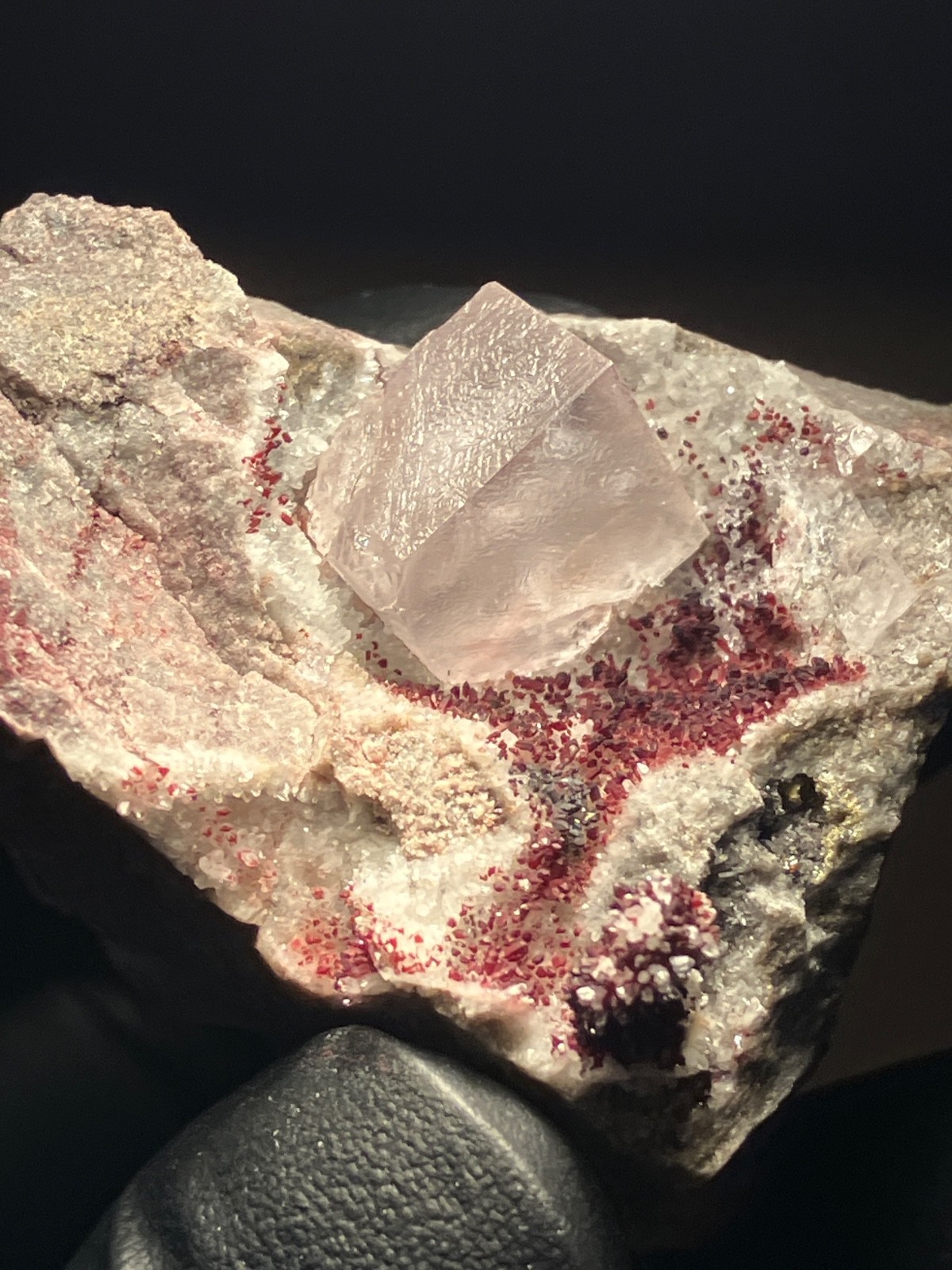 Fluorite “Red Pocket” 2007-2008 “Rare” U.V. Ojuela Mine, Mapimi, Durango, Mexico