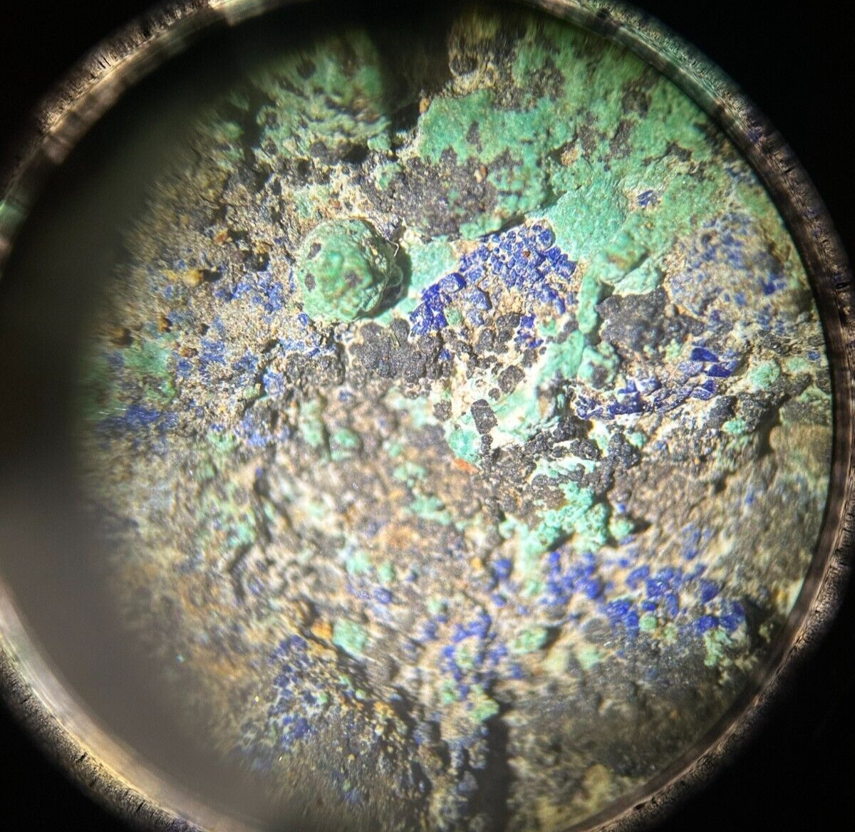 ➤ 1-7/8″ AZURITE & MALACHITE CRYSTAL CLUSTER – Kelly Mine New Mexico VIDEO➤209
