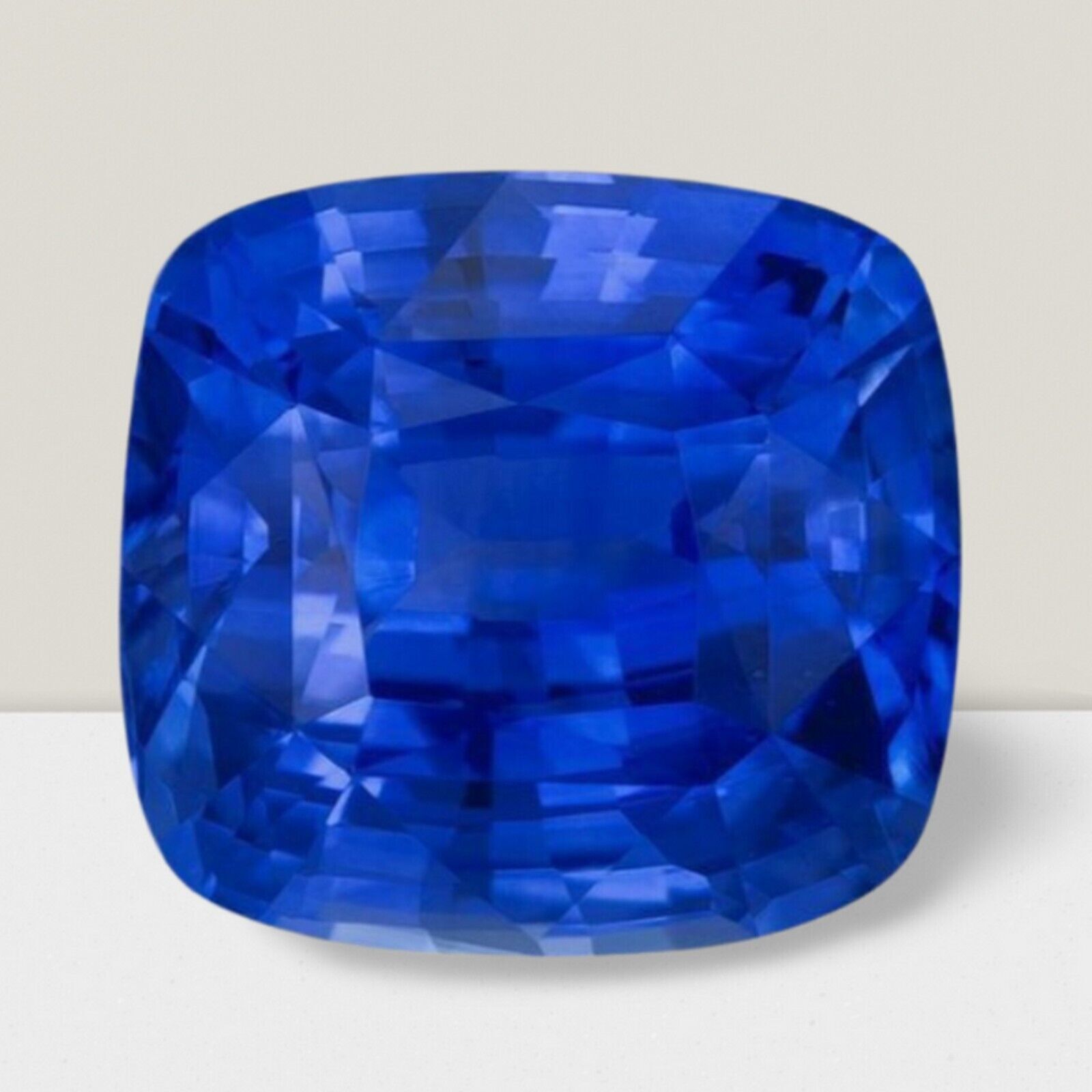 Blue Sapphire Cushion Cut Gemstone 4.51 Cts – 11 mm Flawless Loose Gem