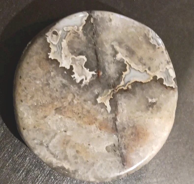 Crazy Lace Agate Natural Cabochon Semiprecious Gemstone 1-5/16″ Wide 1/4″ Thick