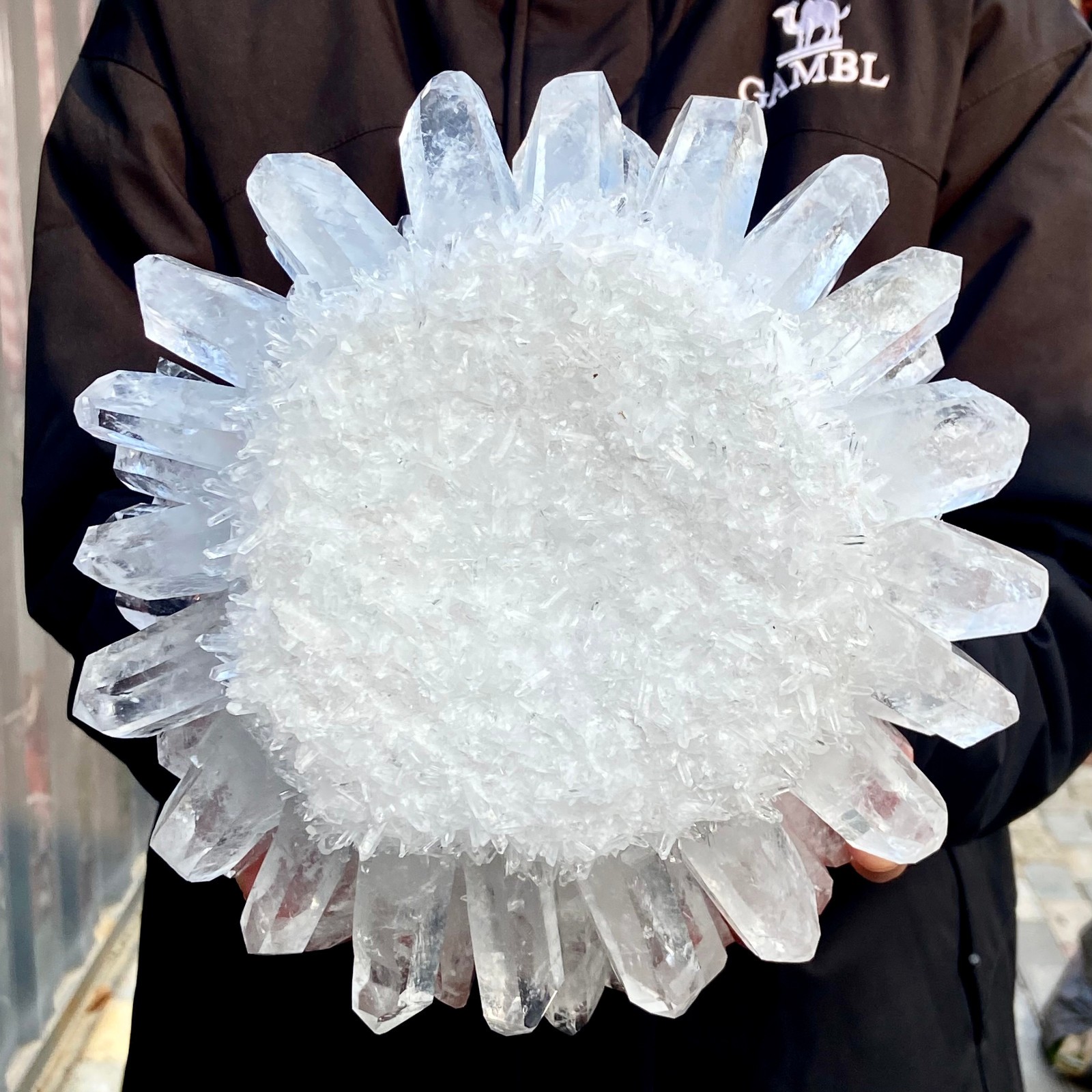 14.44LB Natural White Clear Quartz Crystal Cluster Rock Stone Specimens Reik