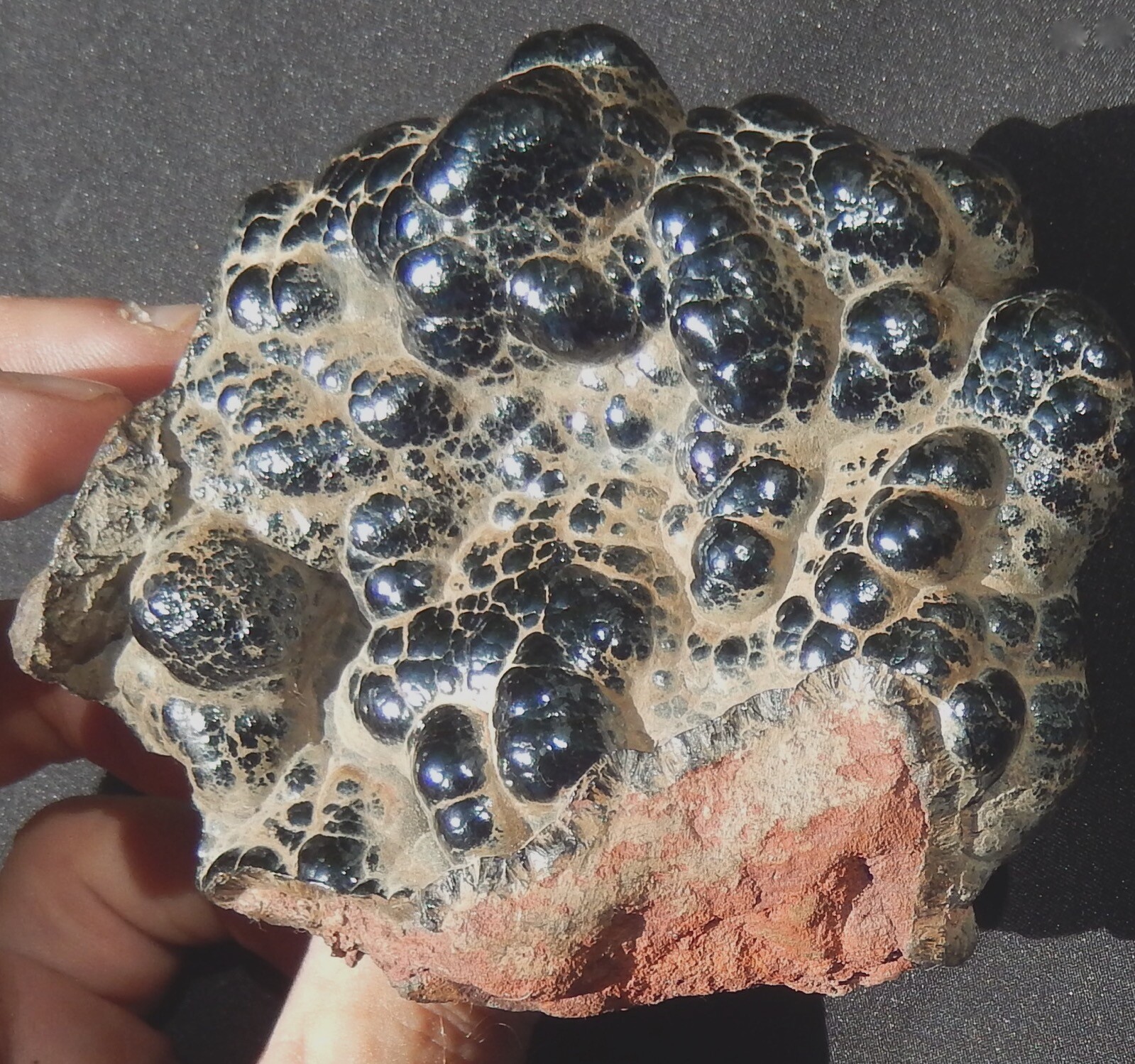 HEMATITE KIDNEY ORE FINE GRADE NATURAL BOTRYOIDAL SPECIMEN 1.26 LBS-572 GRAMS