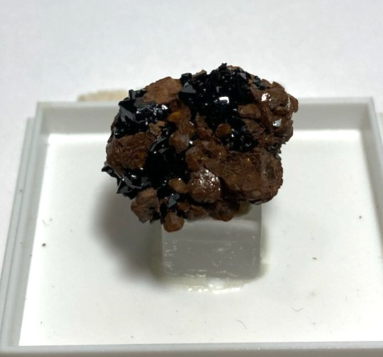 Sturmanite with Manganite Thumbnail from South Africa