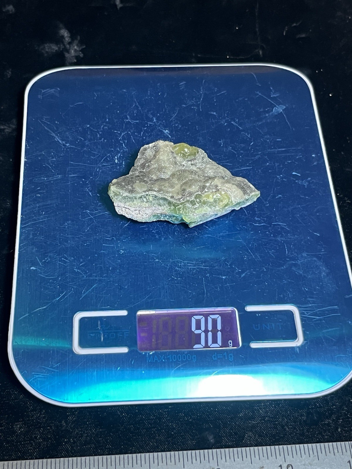 79 Mine Green Cuprian Smithsonite 90g Gila County Arizona Old Stock Gemstone