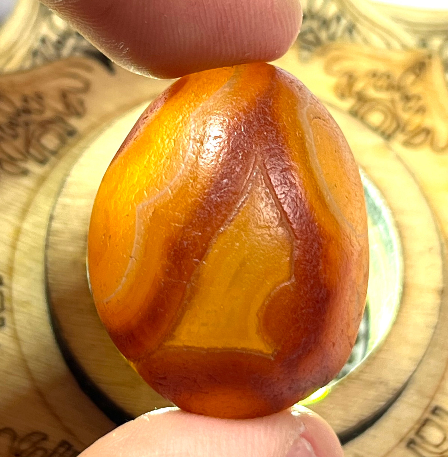 25g Bonsai Suiseki-Natural Gobi Agate Eyes Stone-Rare Stunning Viewing 5-20