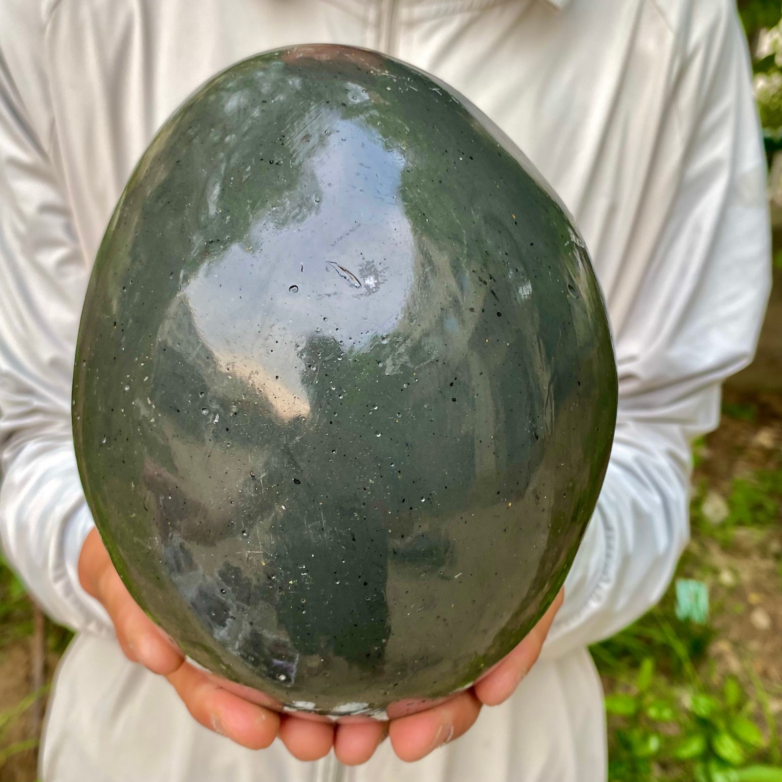 5.95LB Natural amethyst Dinosaur egg Quartz Crystal specimen healing