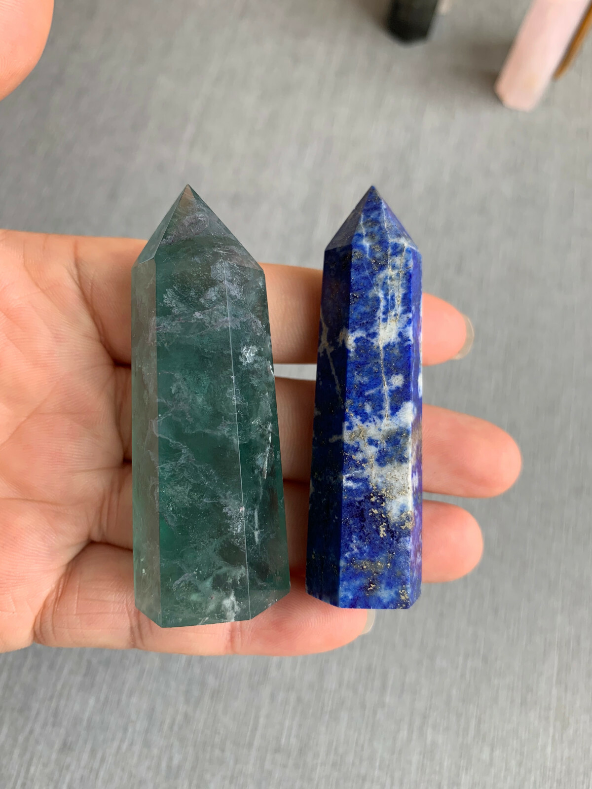 10pcs Natural crystal tower quartz obelisk crystal wand point healing random