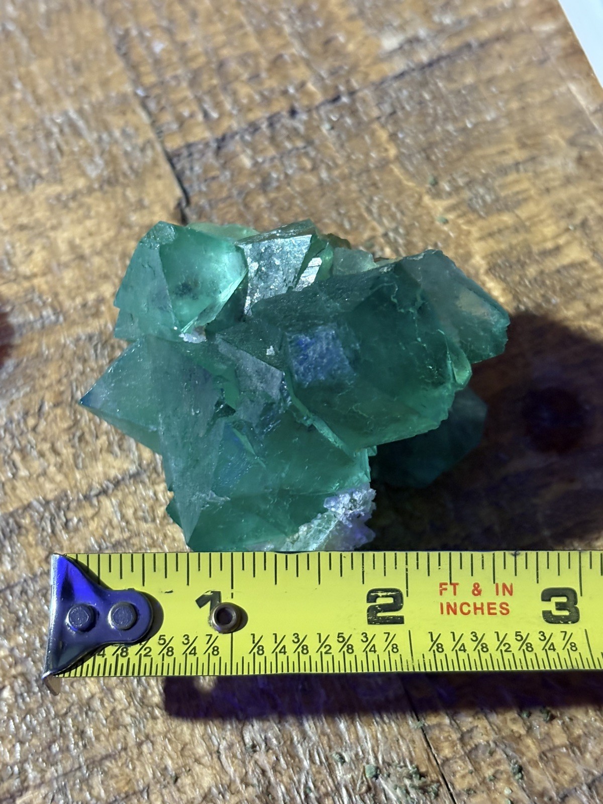 Natural Neon Green Fluorite Octahedron Cluster Riemvasmaak South Africa Nice