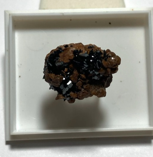 Sturmanite with Manganite Thumbnail from South Africa