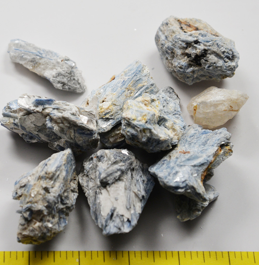 KYANITE BLUE Crystals & Chunks natural 3/4 -2-3/8″ bulk stones 1 lb mica
