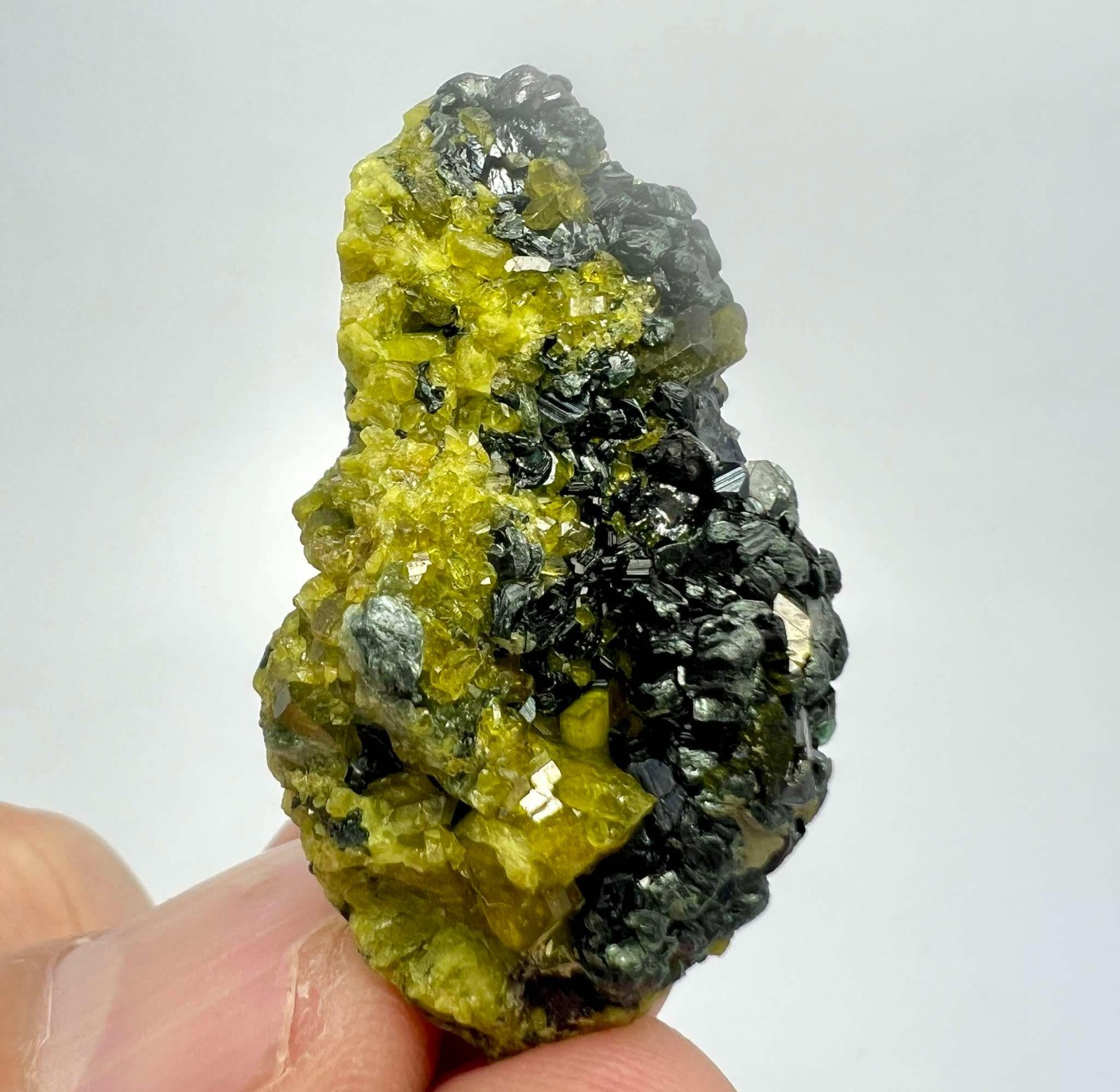 86 CT Rare Vesuvianite With Magnetite Crystals On Matrix From Pakistan AS42