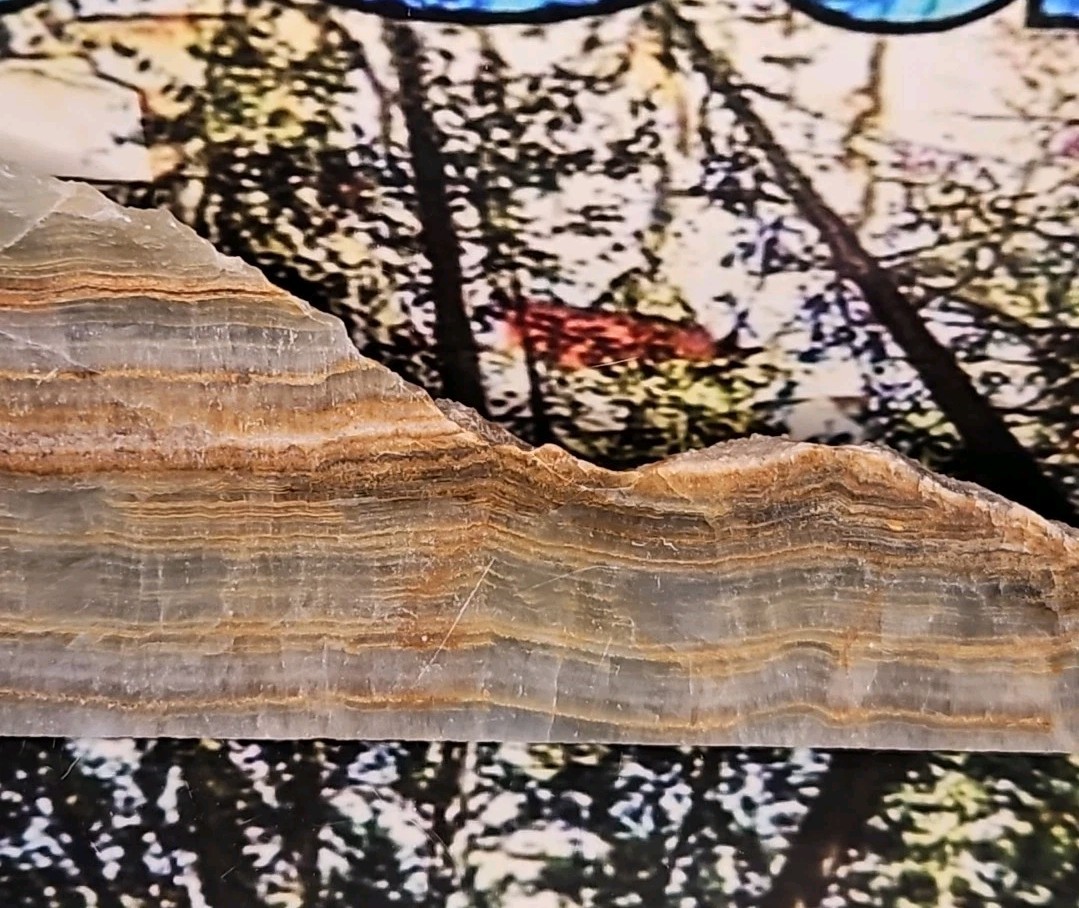 Blue Onyx Slab, Grade A 8.31oz 9in Long