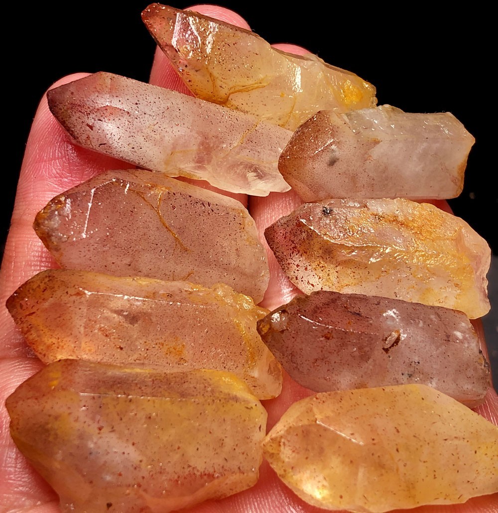 99g 9PC Fire Quartz Lepidocrocite Ignite your Passion Purpose Play Namibia t887
