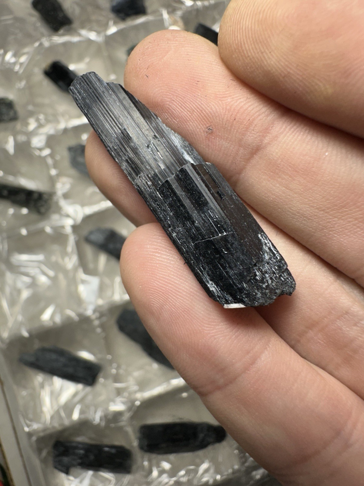 35 piece flat of Arfvedsonite from Mount Malosa, Zomba, Southern Region, Malawi