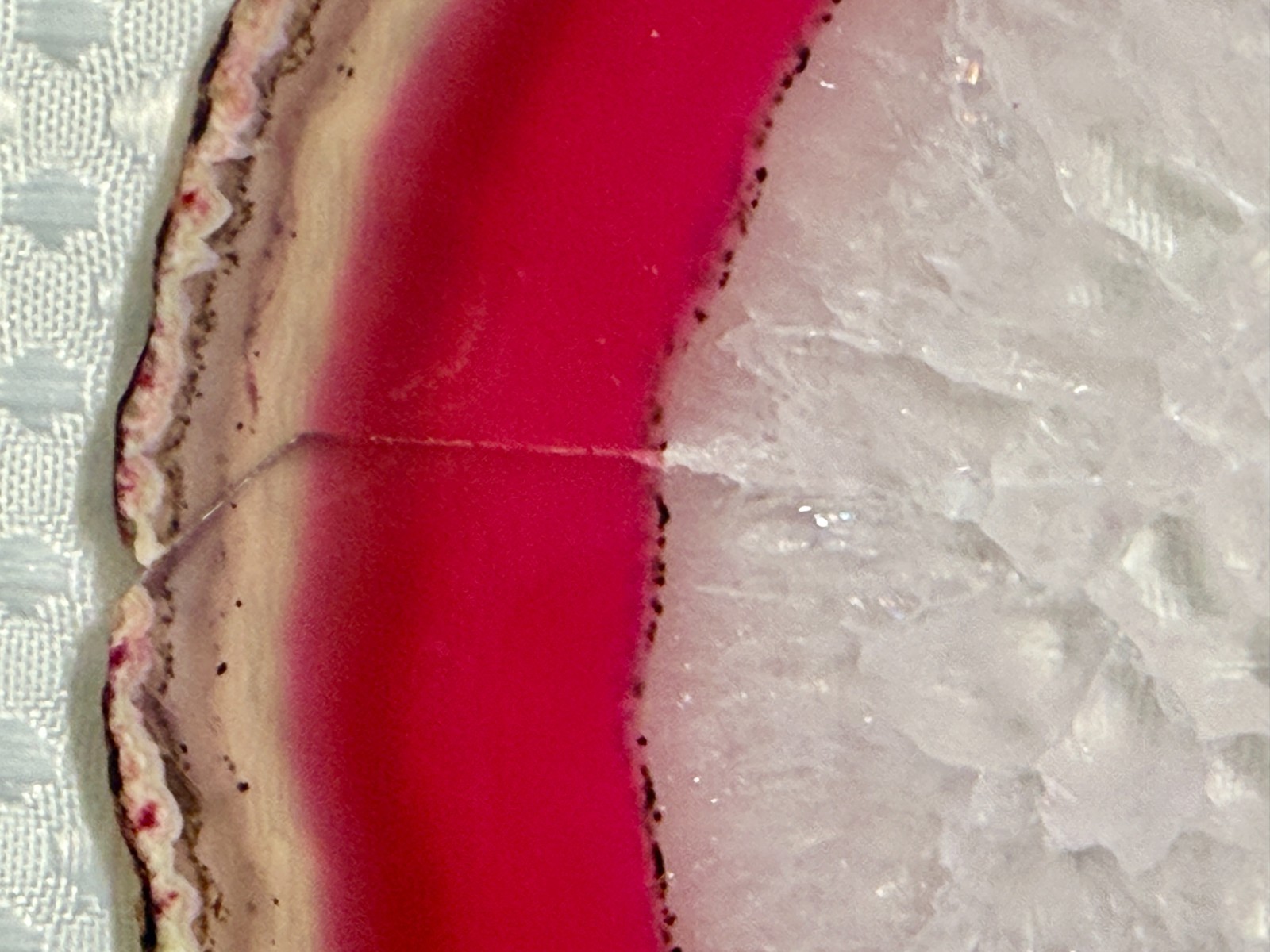 Pink Agate Geode Slab 119g. .40 lb. #636