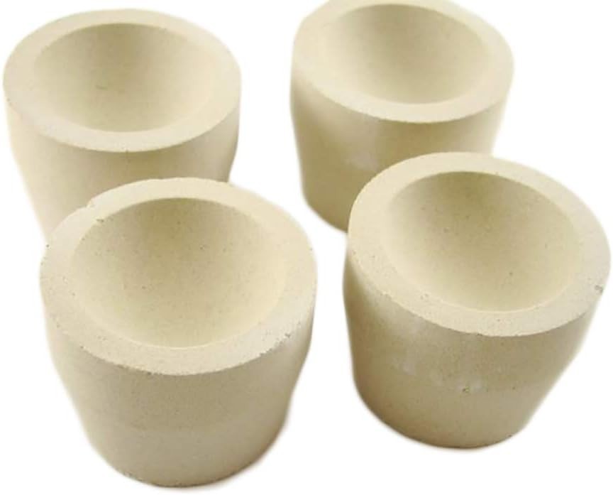 Top-Quality Cupels for Smelting & Refining – 8 Piece Set, 69.2g Lead Absorption