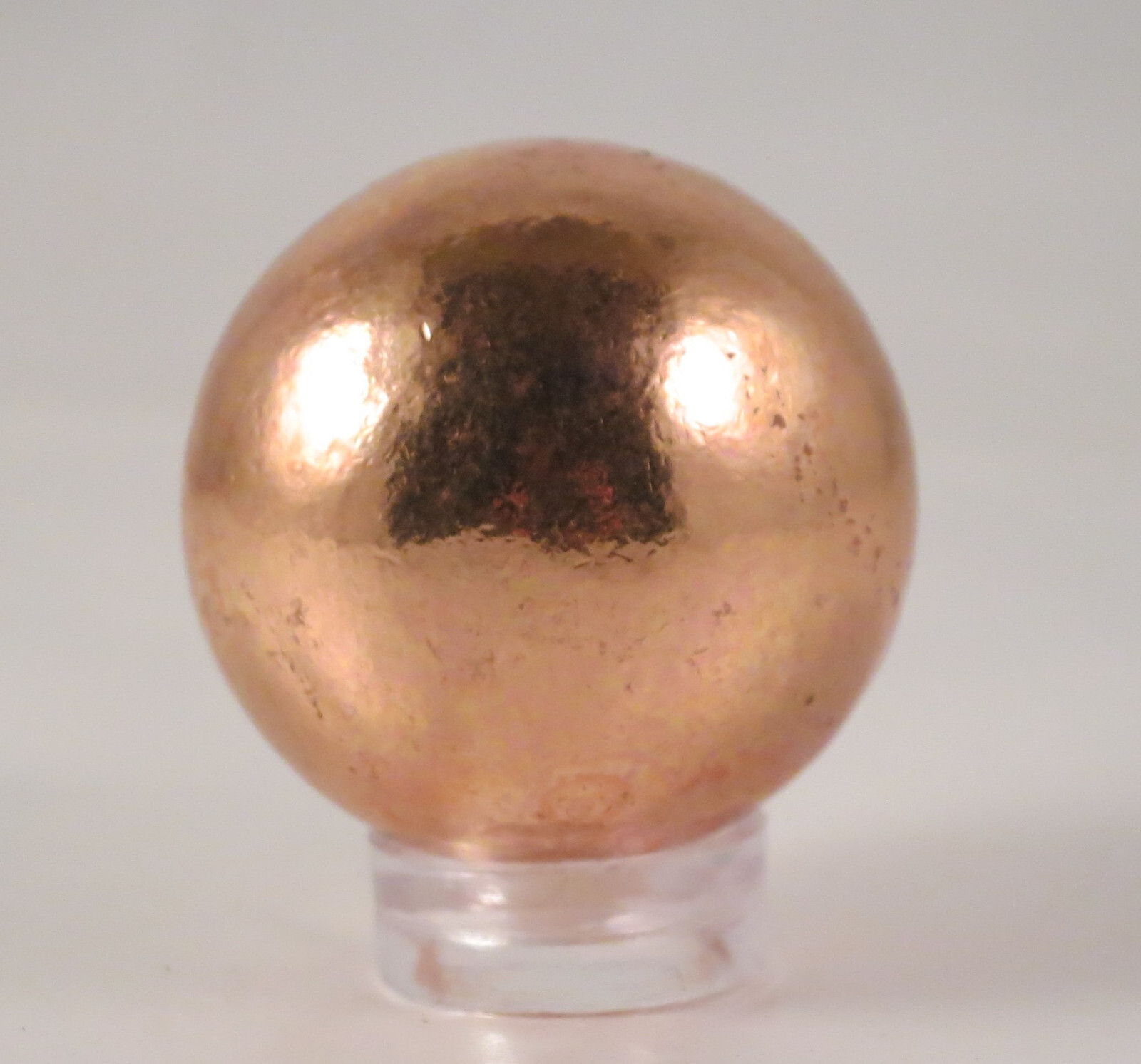 1.2 Inch Solid COPPER SPHERE With Stand – MICHIGAN