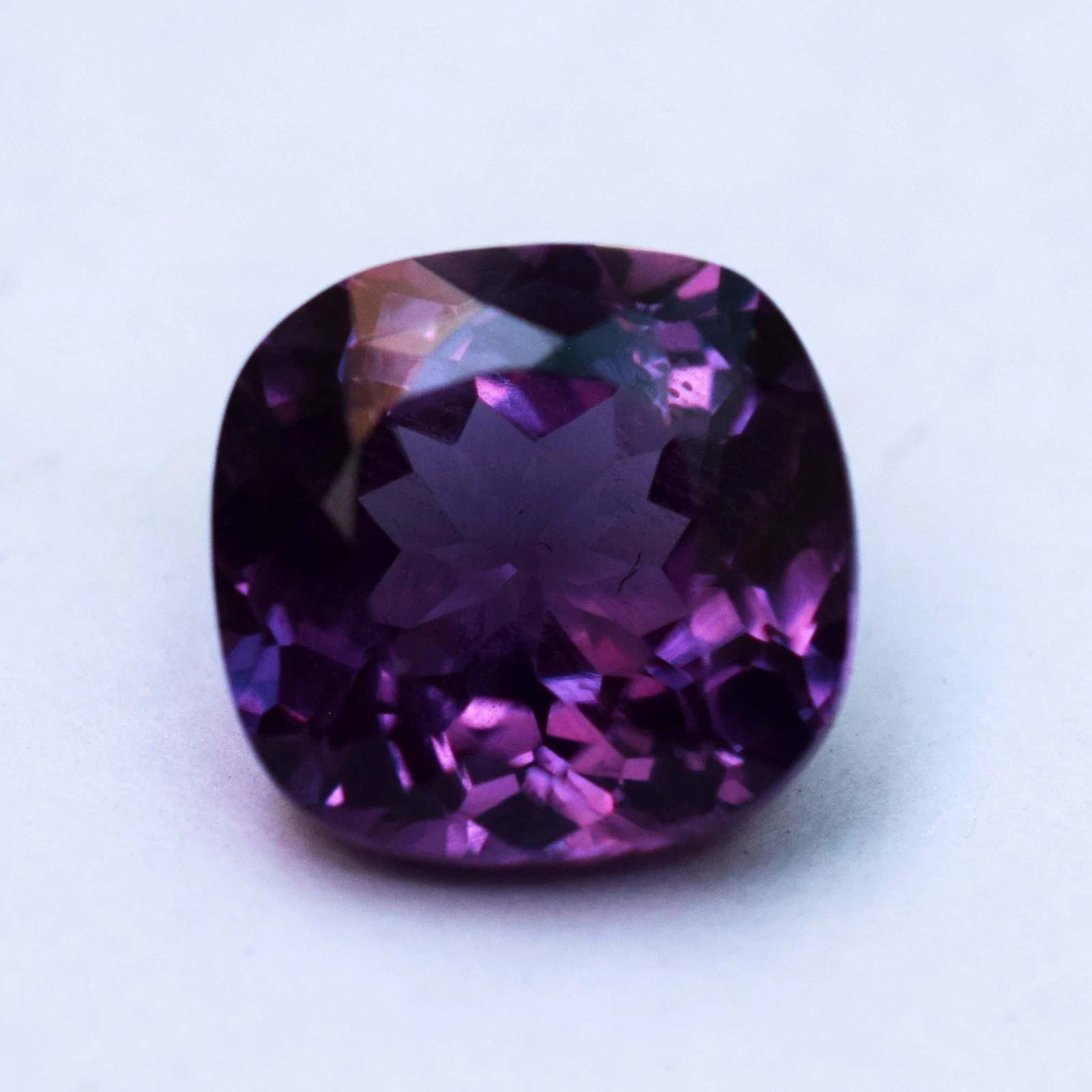 11.20 Ct Natural Russian Color Change Alexandrite Cushion Cut Certified Gemstone