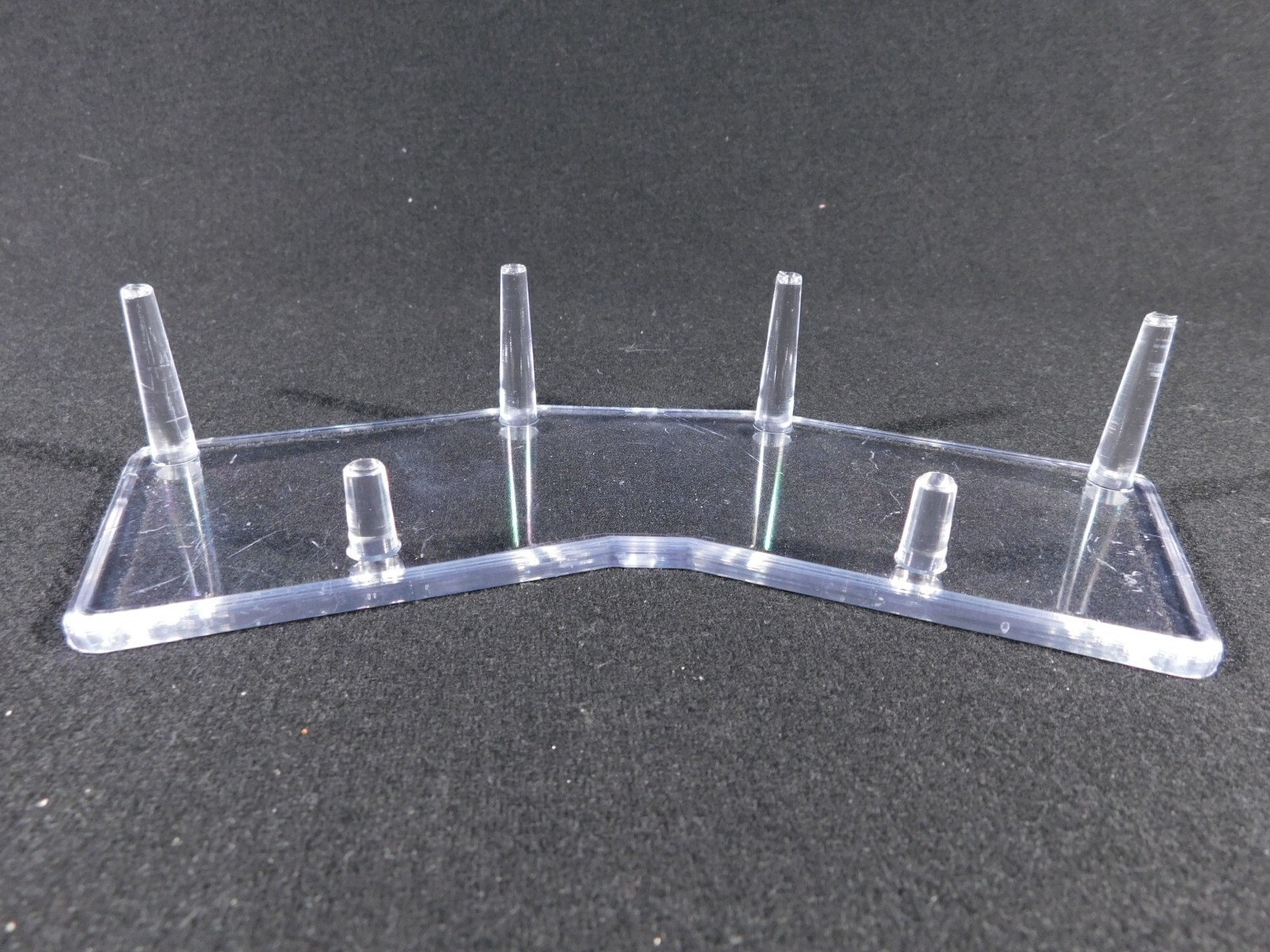 DOUBLE Three Post SPHERE Display Stand LARGE Size Clear Acrylic