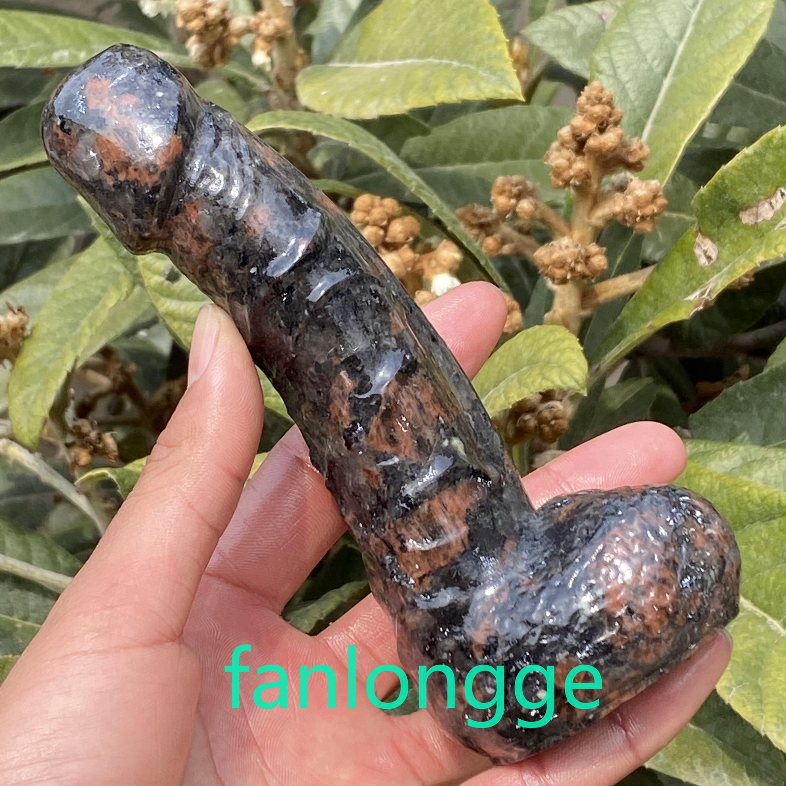 6in Wholesale Natural Red llanite male penis Quartz Crystal Carved Figurines 1pc