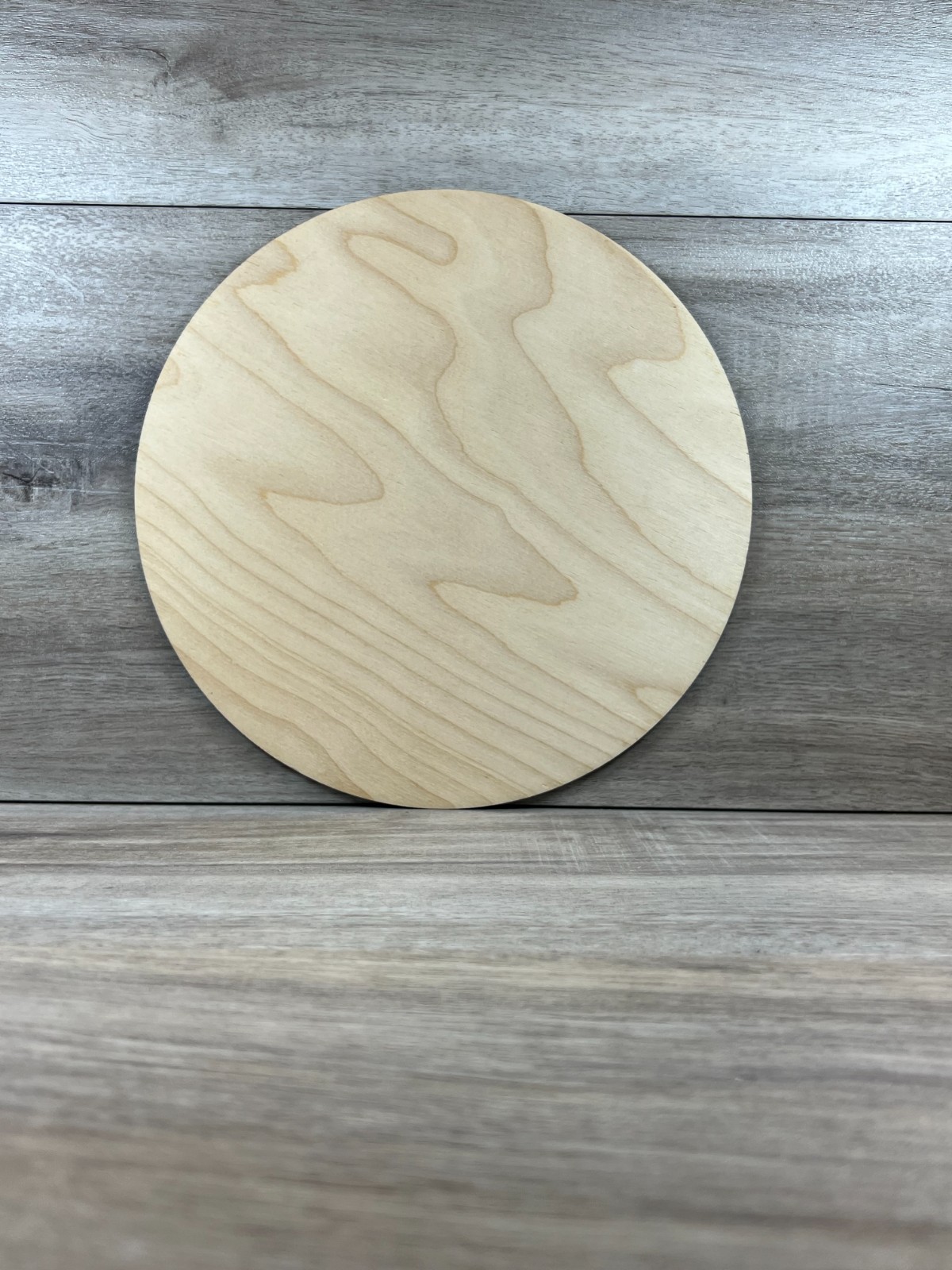 Wood Crystal Grid Plate Sacred Flower of Life Healing Wood Birch 9″ Round