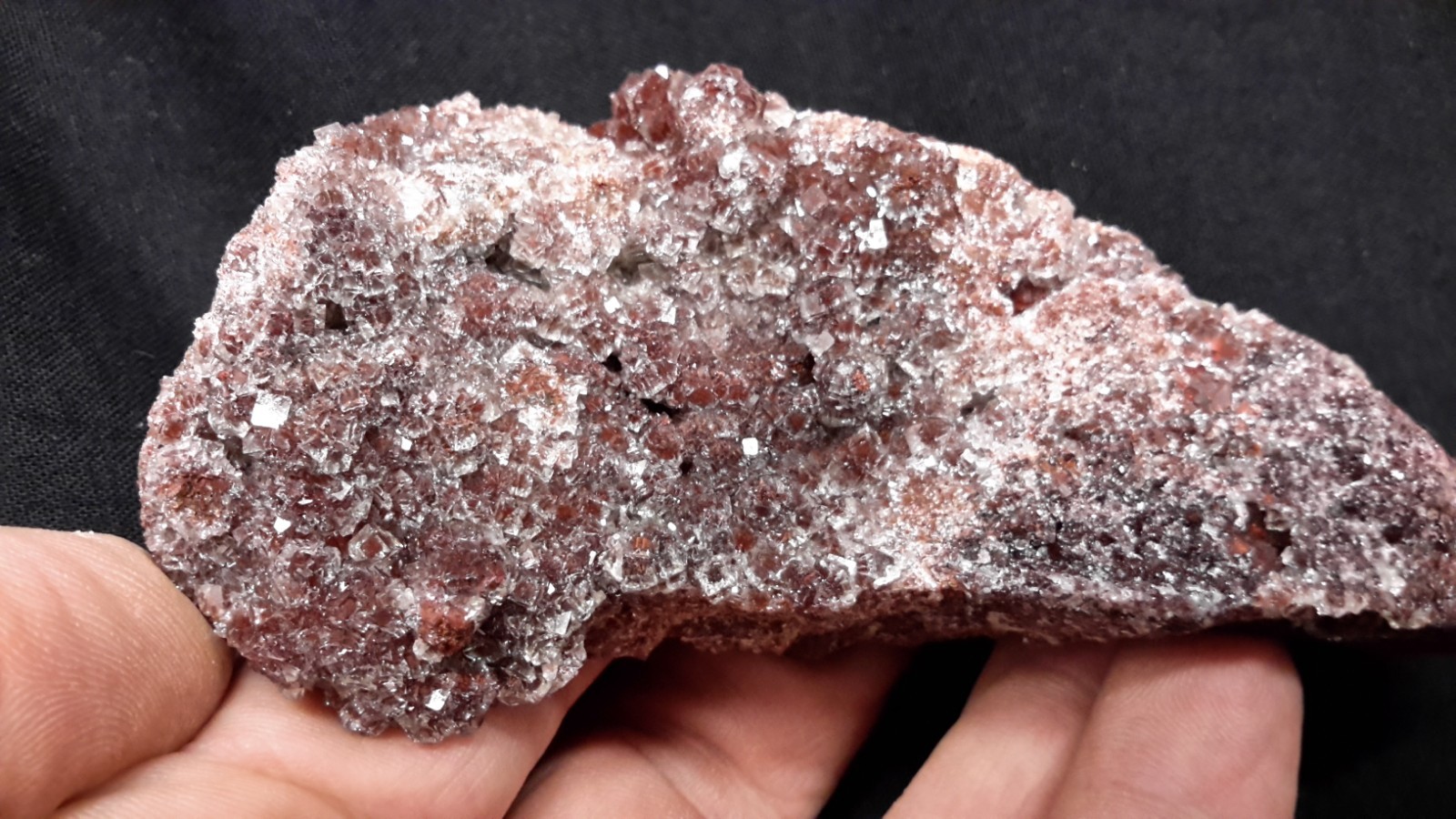 13 Piece Lot of FLUORITE with CALCITE from Chihuahua, Mexico (2 Pounds)