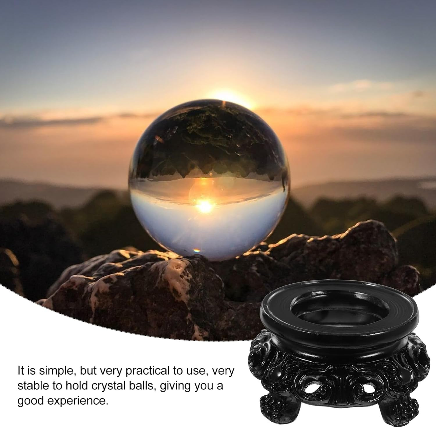 Wooden Stand for Crystal Sphere Crystal Ball Stand Gazing Ball Stand Pendulum St