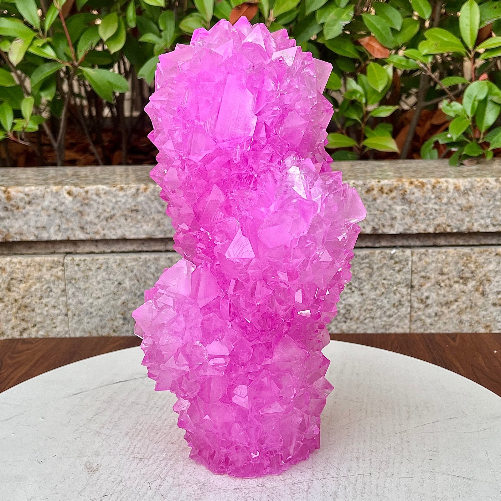 6.87LB Restoration of high-quality pink crystal cluster columnar mineral sampl