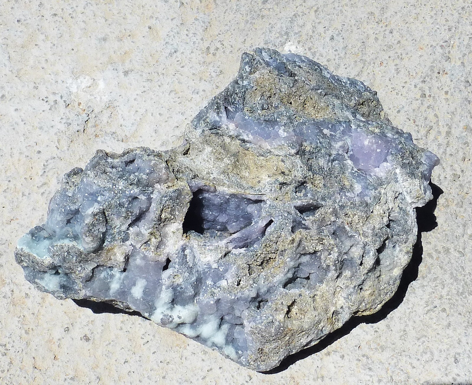 LARGE Purple Smithsonite specimen from El Refugio Mine Mexico 2-lb. 3.6 oz.