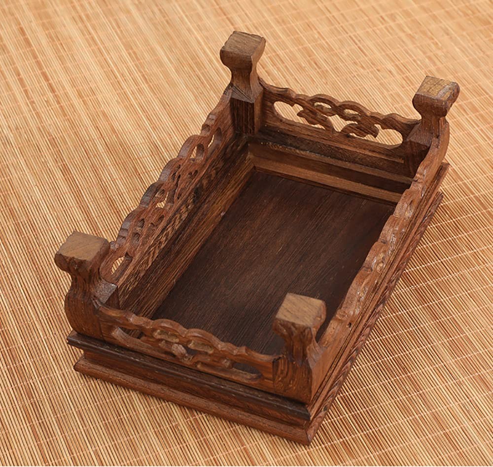 Chinese Wooden Rosewood Base Rectangular Chicken Wing Wood Carved Stand Base …