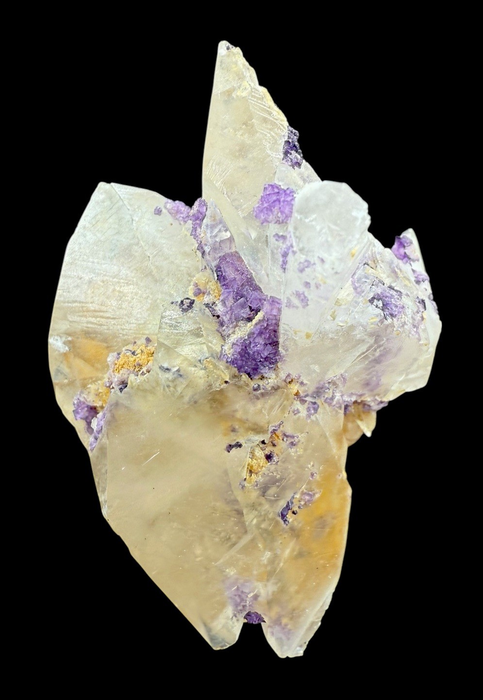 Fluorite & Calcite Xls: Faircloth Vein, Mundy’s Landing, Woodford, Kentucky 🇺🇸