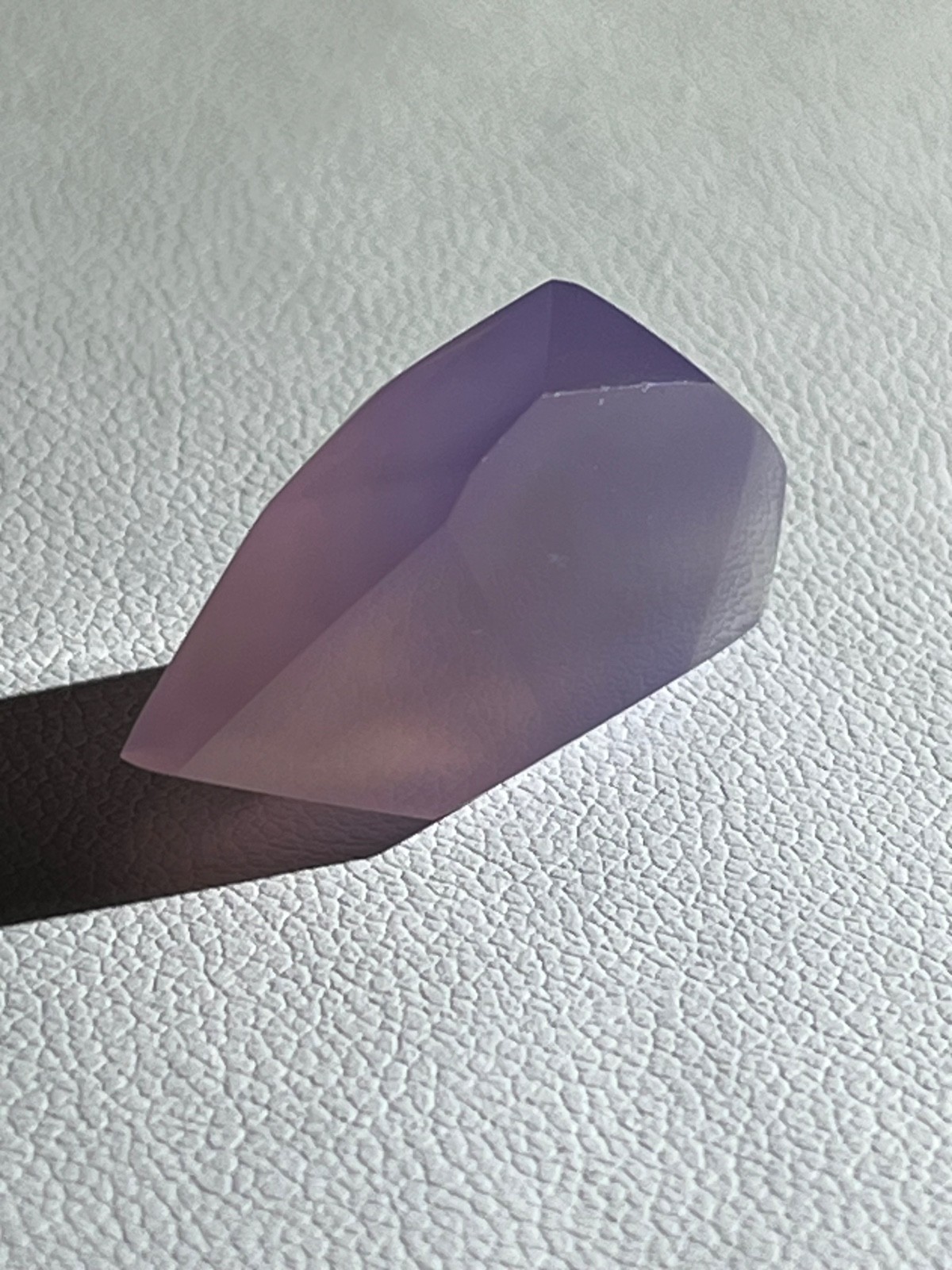 Purple chalcedony 27.05 ct One of Kind Geometric Pendant. Origin : Indonesia.