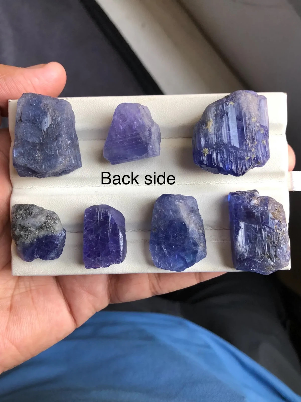 AAA Tanzanite Rough Gemstone: Natural Blue-Violet Crystal. Tz#2