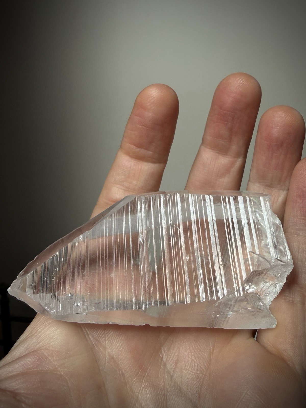 Lemurian Quartz Crystal Optical Quartz Self Healed Quartz Brazil Crystal