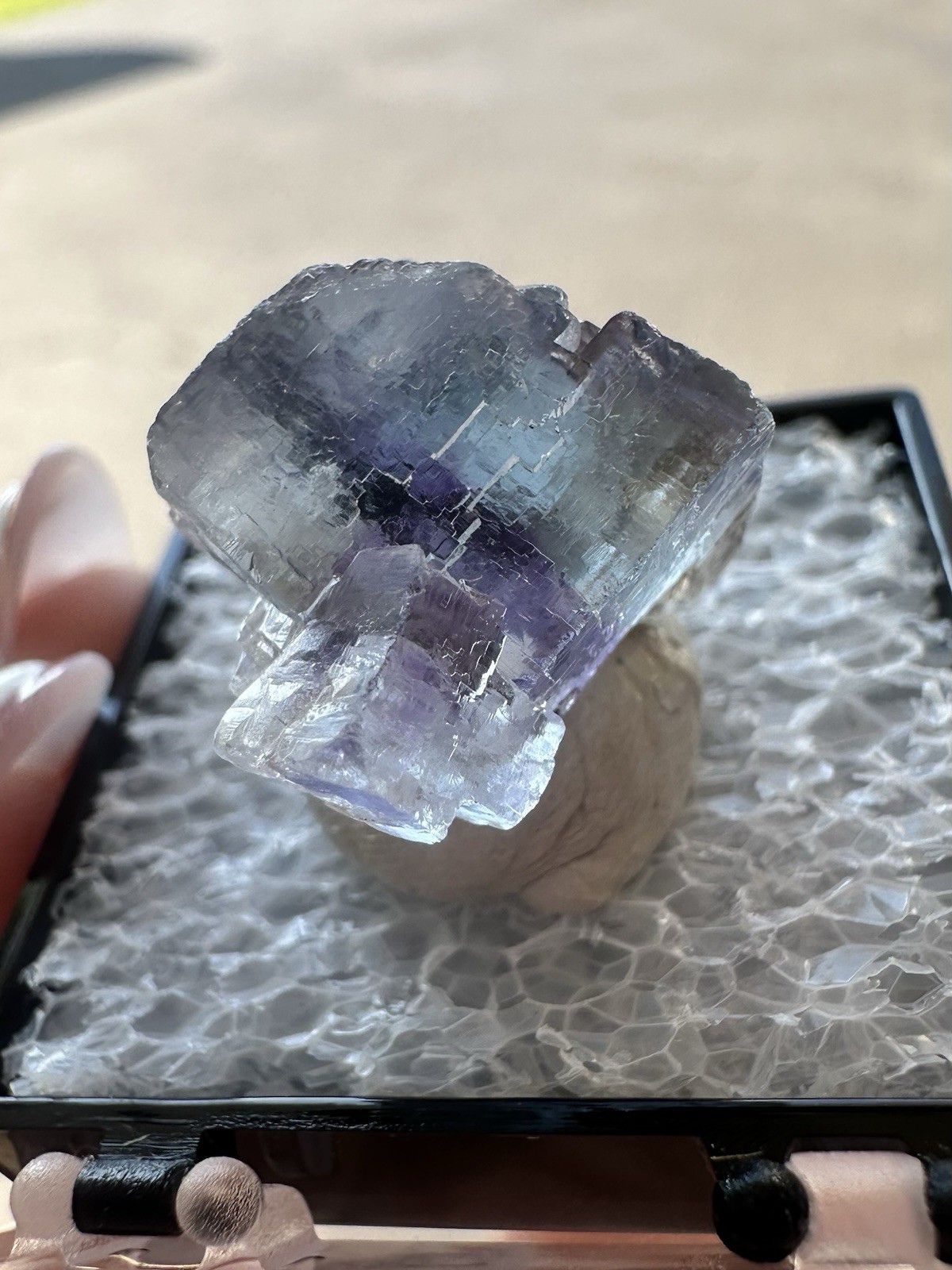 Etched Purple And Blue Fluorite, Minerva No. 1, Illinois