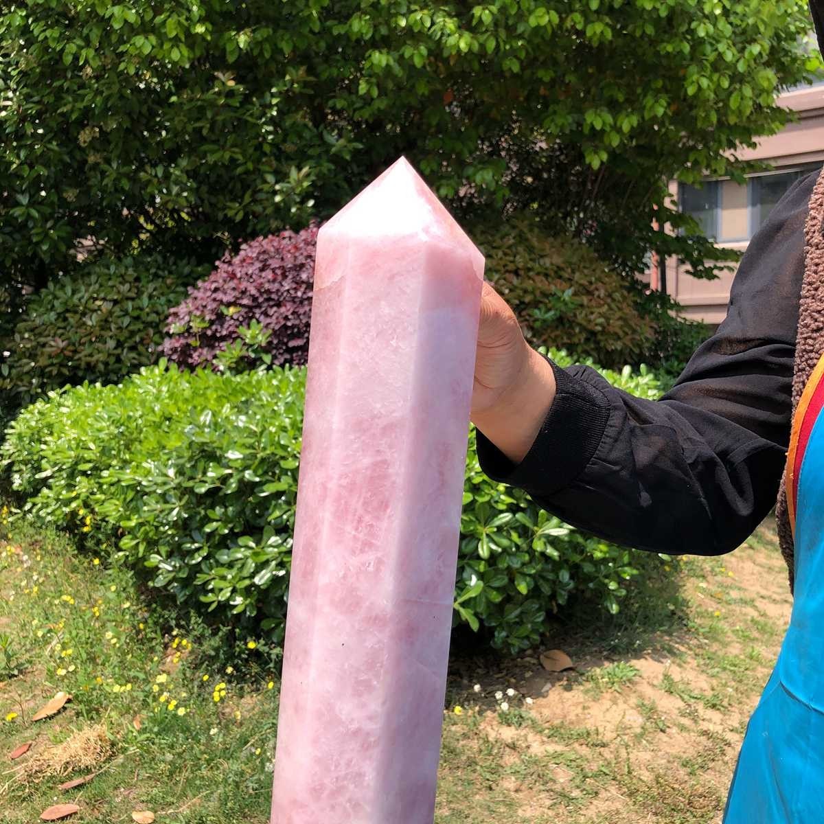 10.09LB Large Natural Powder Crystal Column Wand Obelisk Mineral Healing 5050