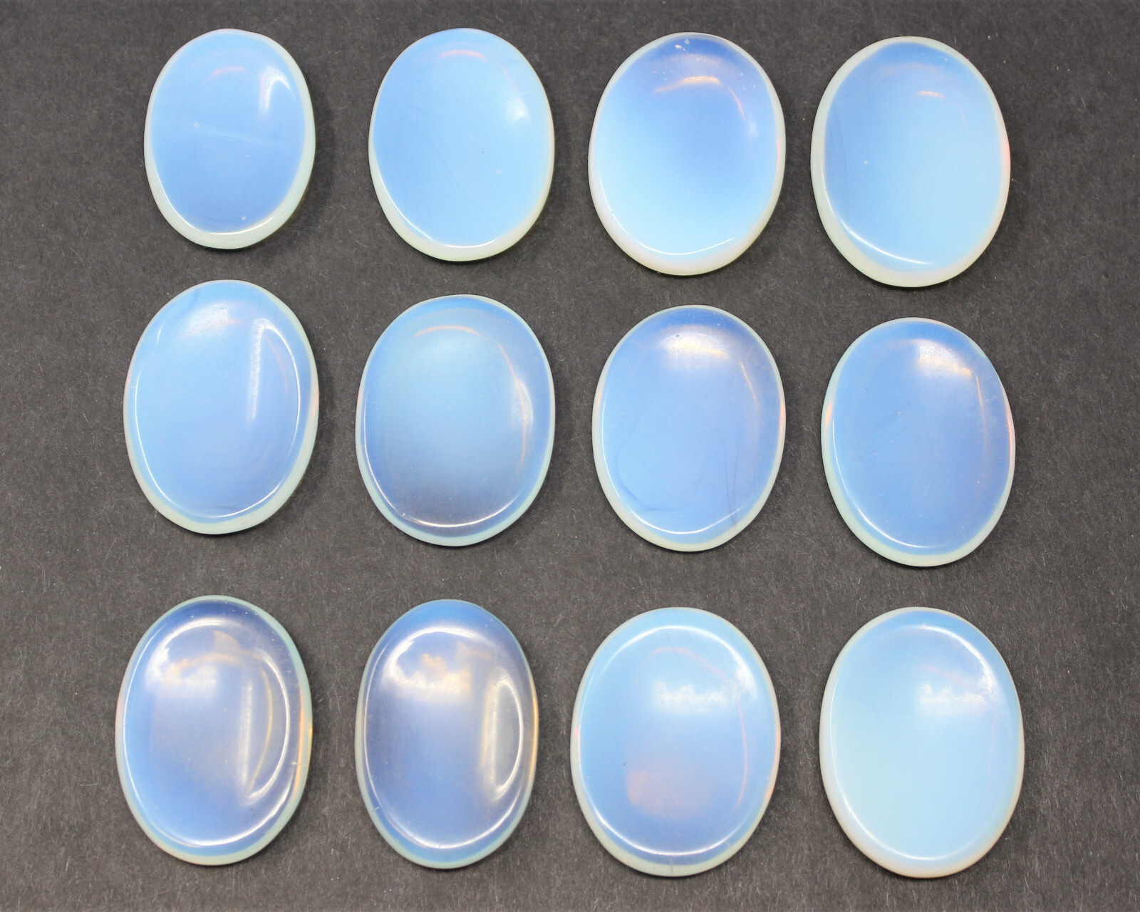 Opalite Worry Stone (Opalite Palm Stone, Smooth Polished Opalite Pocket Stone)