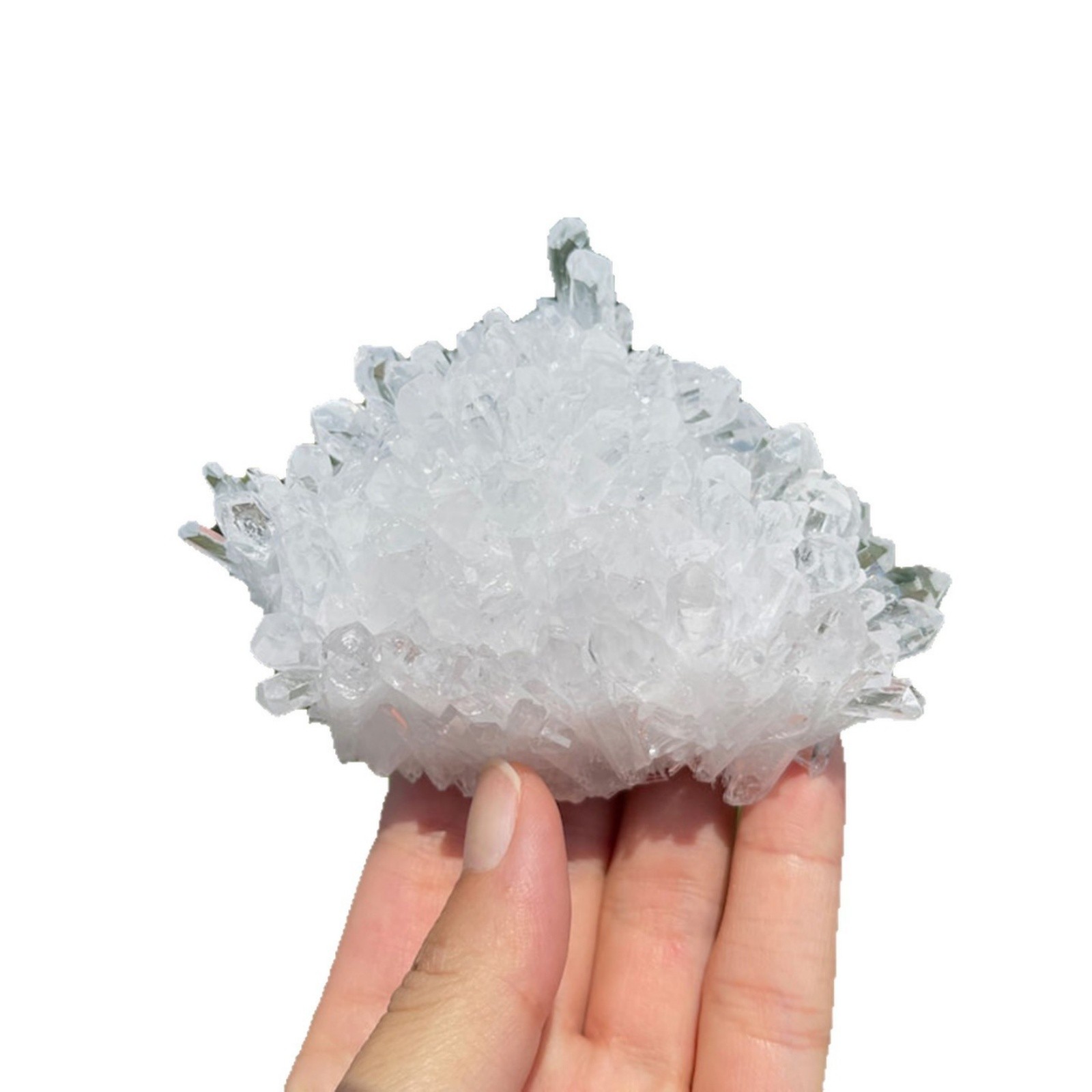 Clear Quartz Crystal Cluster Decorative Stone Display Specimen 200-300g