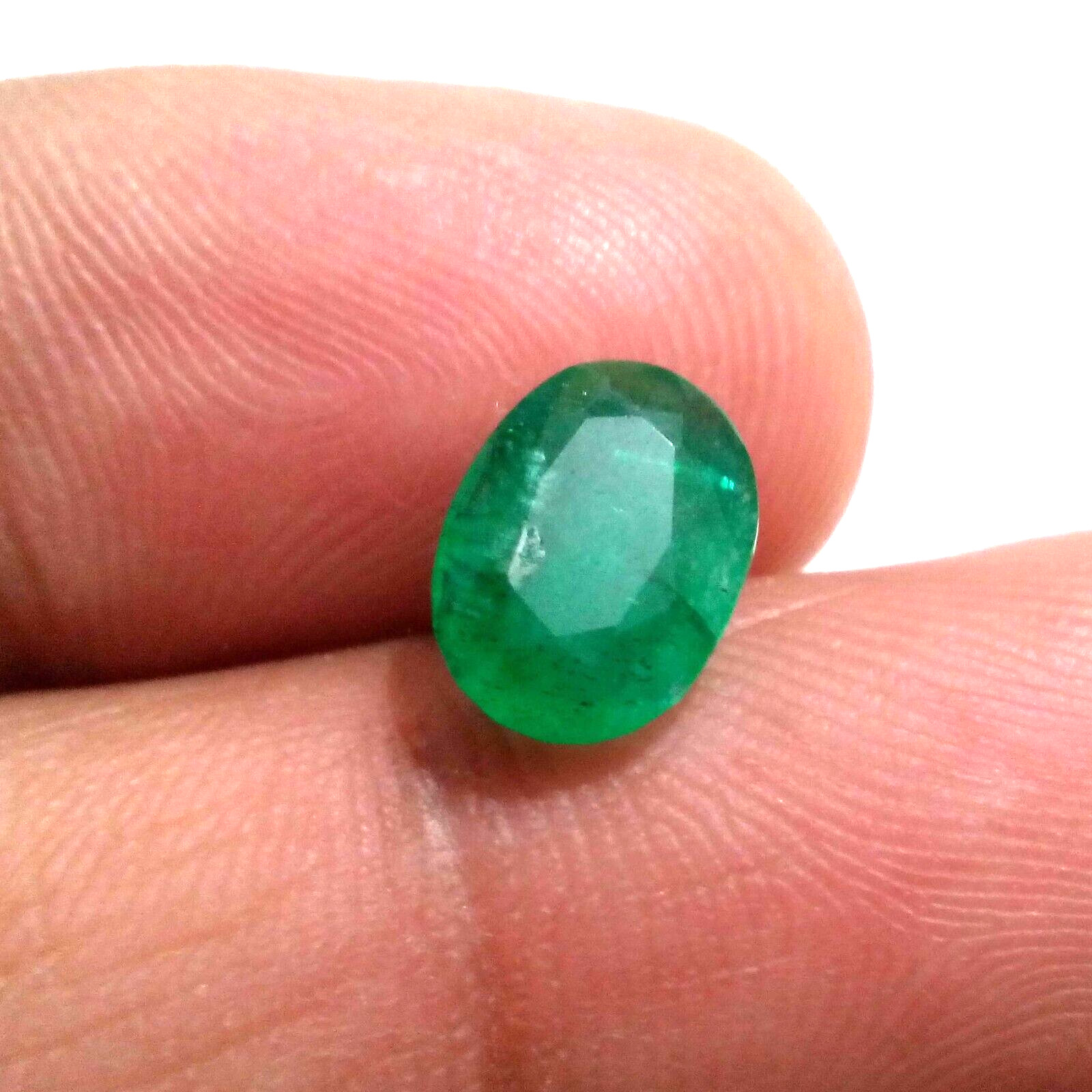 Fabulous Zambian Emerald Oval Shape 2.50 Crt Pretty Green Faceted Loose Gemstone