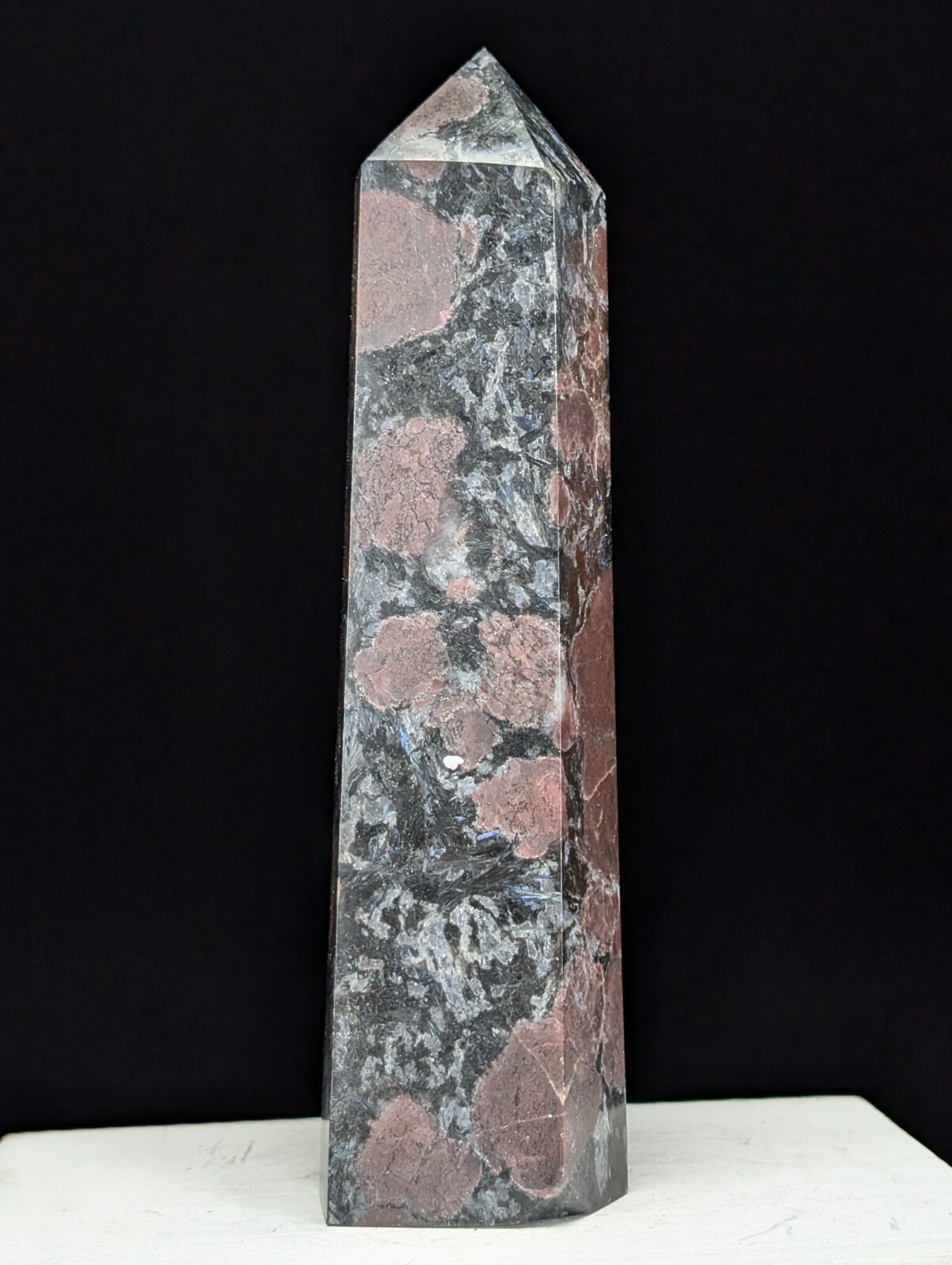 Garnet Tower Crystal Large Big Tall Gemstone Point Wand