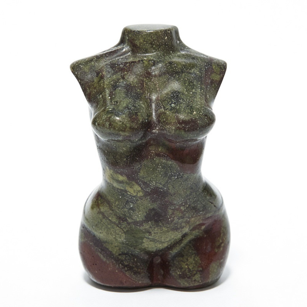 Natural Female Body Model Crystal Carving Chakra Reiki Healing stone Ornament