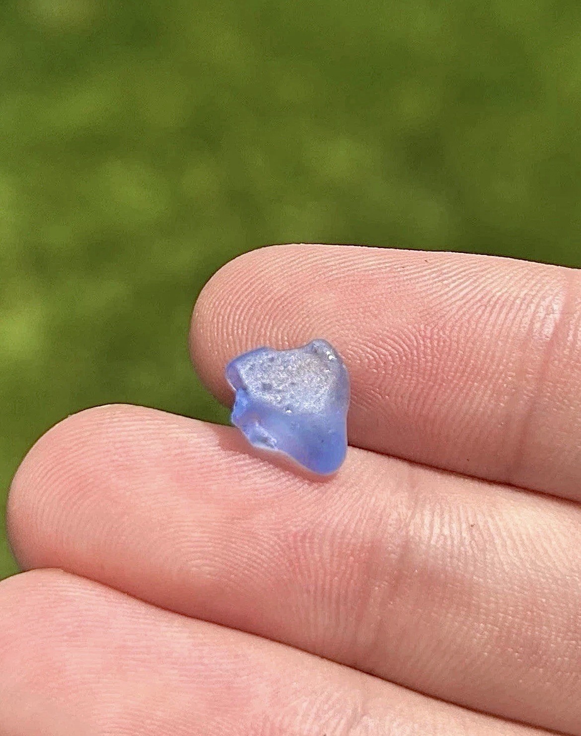 Blue Sapphire Facet Rough Crystal Unheated Sri Lanka 4.30 carats