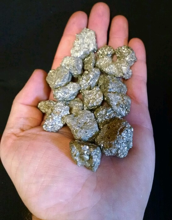 1/2 lb Iron Pyrite Fools Gold Gemstone Crystals Natural Chispa Gem Rock Specimen
