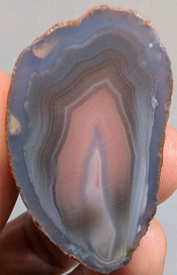 Swazi Rose Agate Cut Halves, Mozambique Agates, 38 Grams (1.25 Oz), US Seller