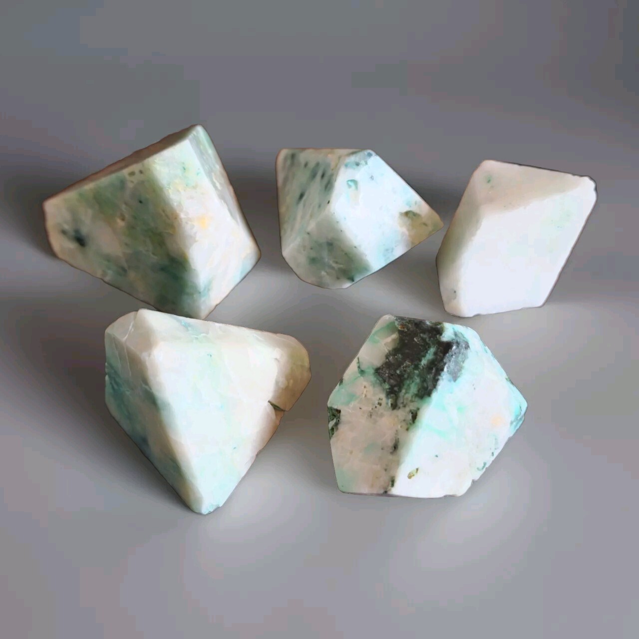 Lot Of 5 Phoenix Stone Freeform Pieces – 370g – USA