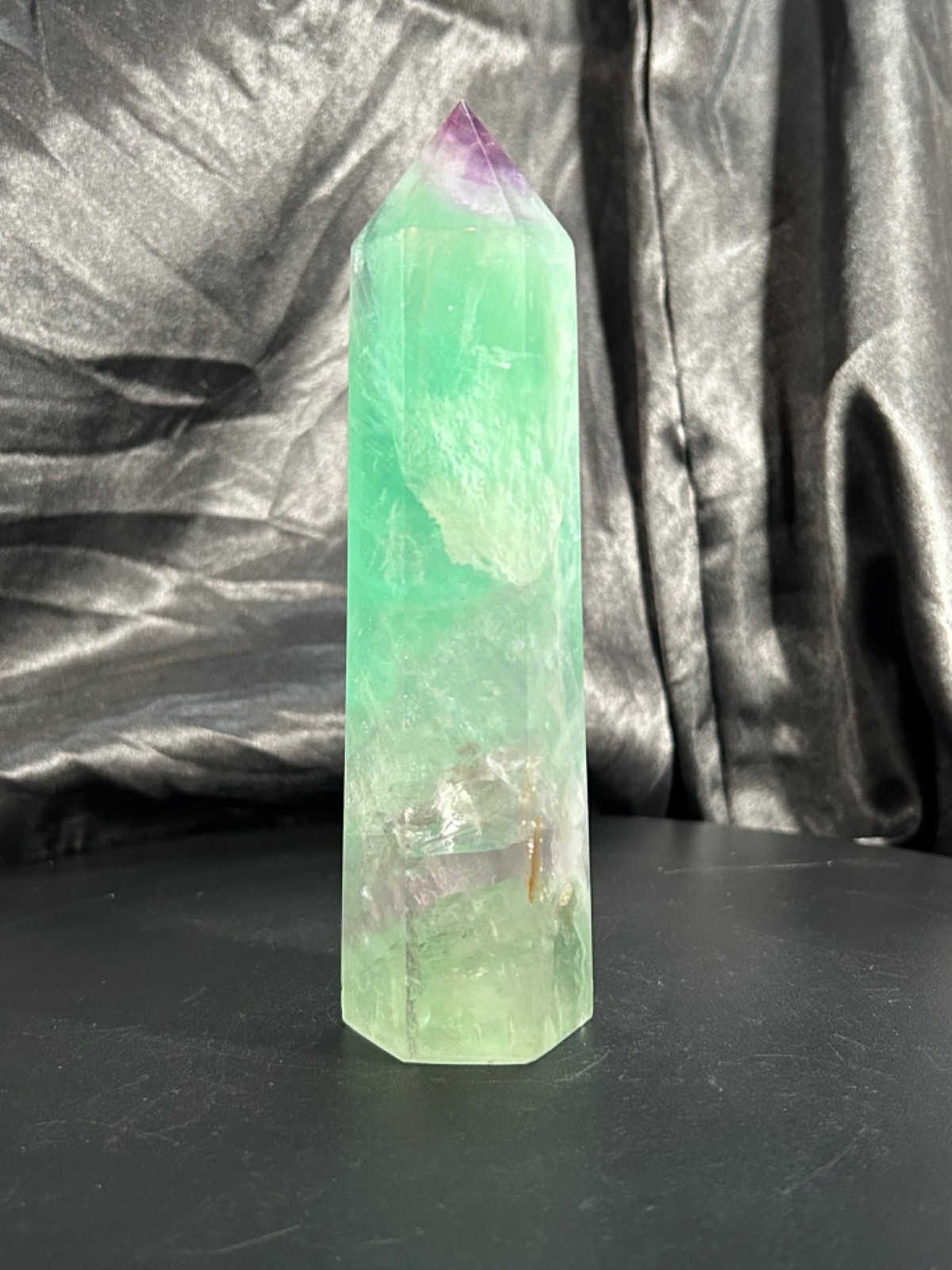 5.87 Rainbow Fluorite Tower 14.5oz (413 grams)