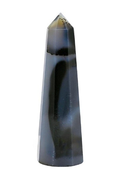 5Pcs Set Natural Dendrite Agate Crystal Points Home Office Table Decor, 3-4Inche